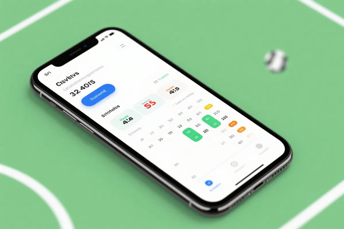 体育App界面示意